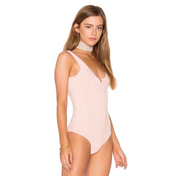 Revolve Privacy Please Gyle Bodysuit Pale Pink Size Small - Picture 10 of 13